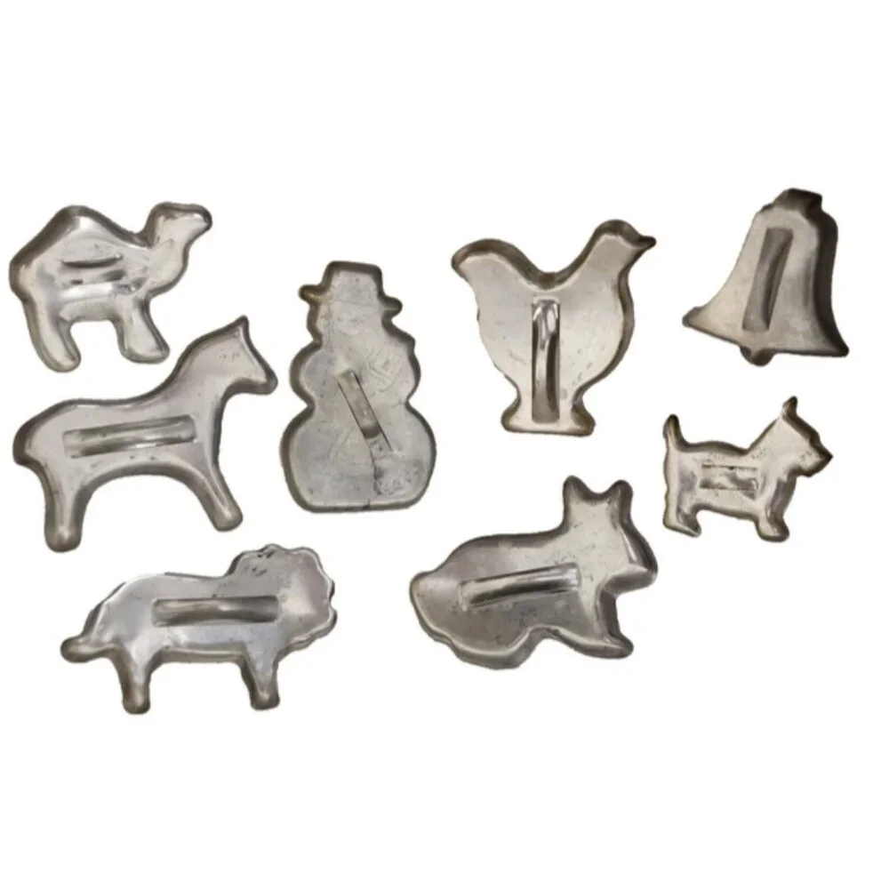 Antique Vintage Collectible Specialty Cookie Cutter Mixed Set